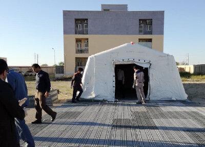 برپایی 100 تخت بیمارستان سیار در محوطه دو بیمارستان استان بوشهر